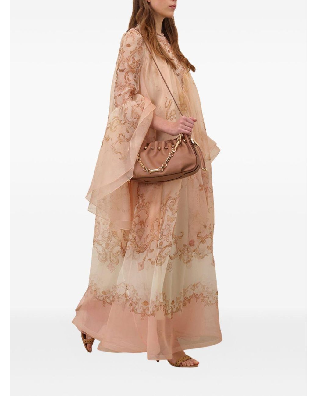 Zimmermann Brown Halcyon Leather Clutch