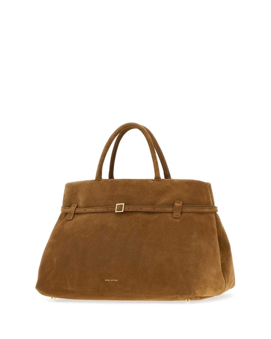 MANU Atelier Brown Suede Le Cambon 40 Handbag