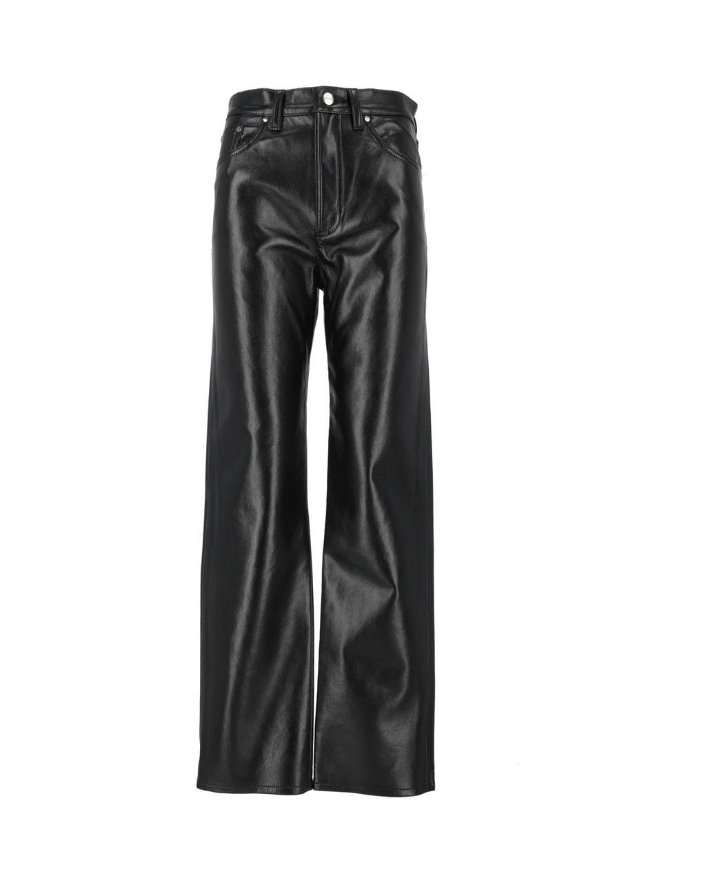 Agolde Black Lana High Rise Vintage Strt