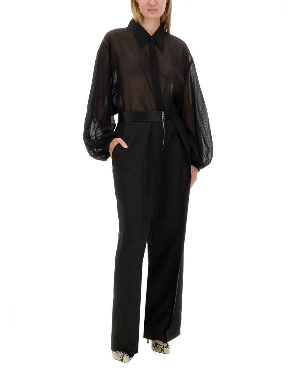 Khaite Black Pants The Marine