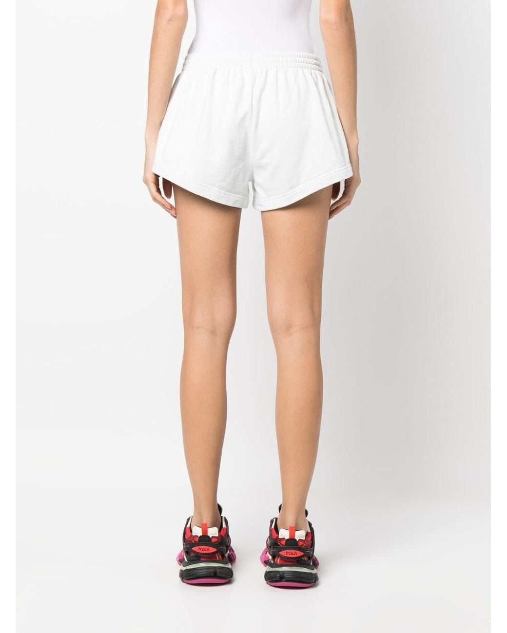 Balenciaga White Cotton Shorts