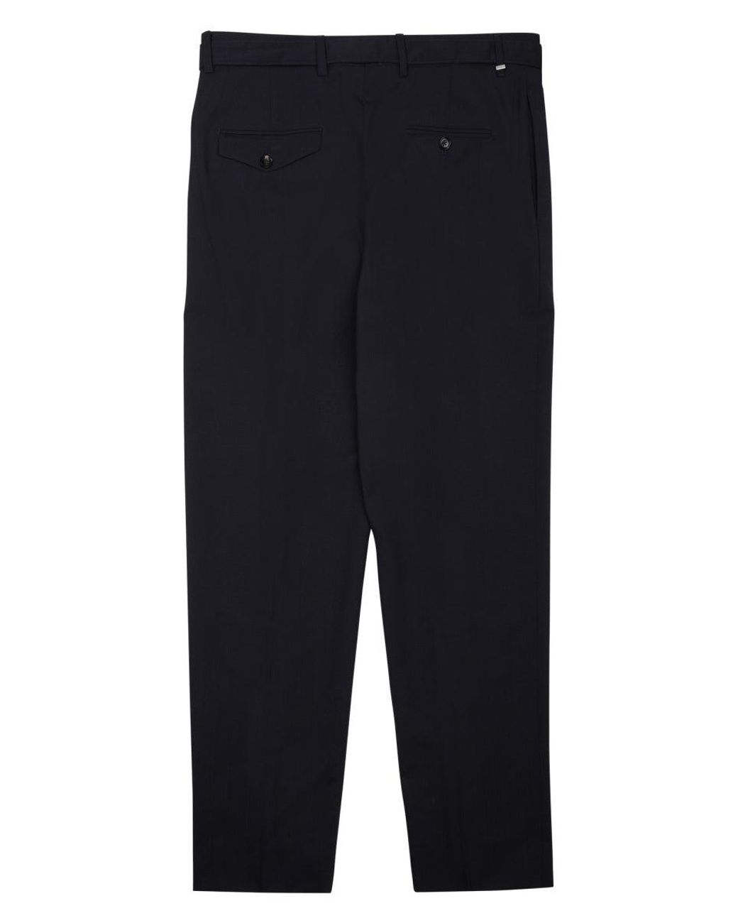 BE ABLE Blue Tailored Straight-Leg Trousers for men