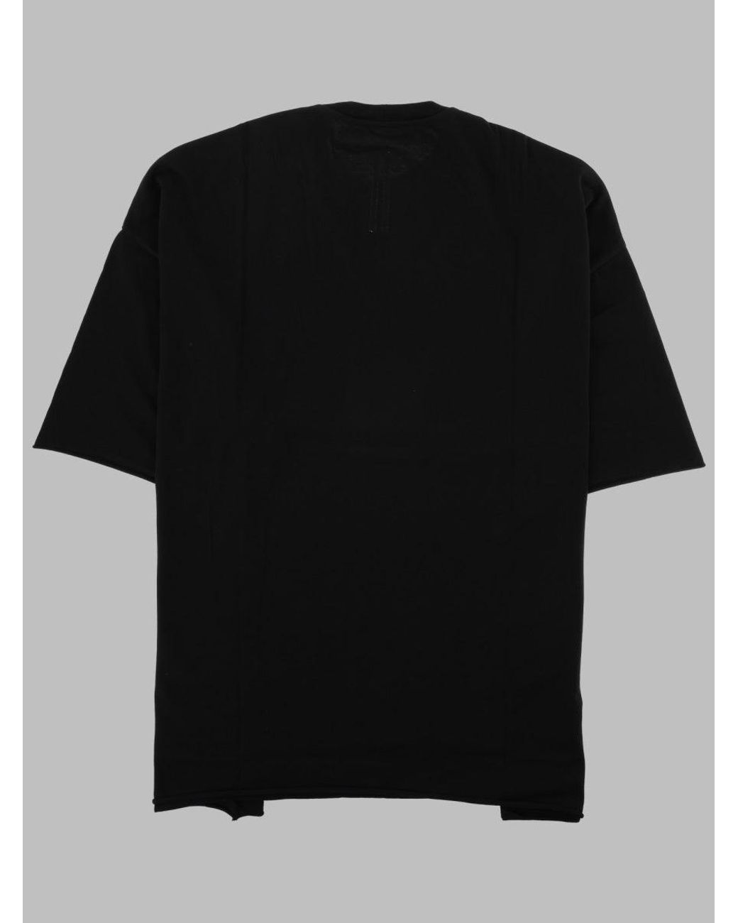 Rick Owens Black T-Shirt "Tommy T"