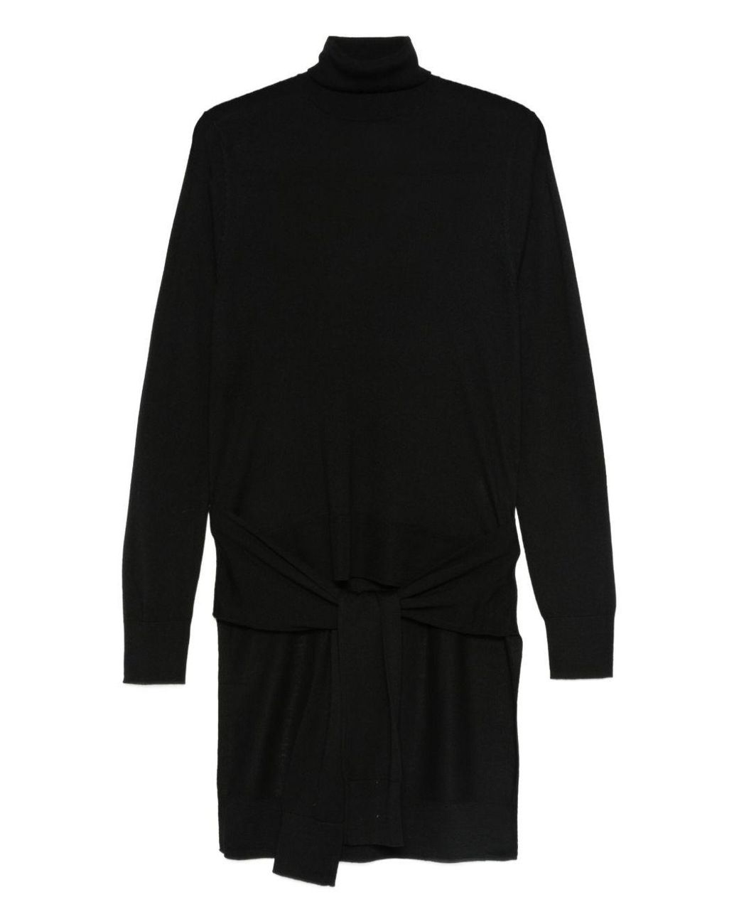 Totême Black Wool And Silk Blend Sweater