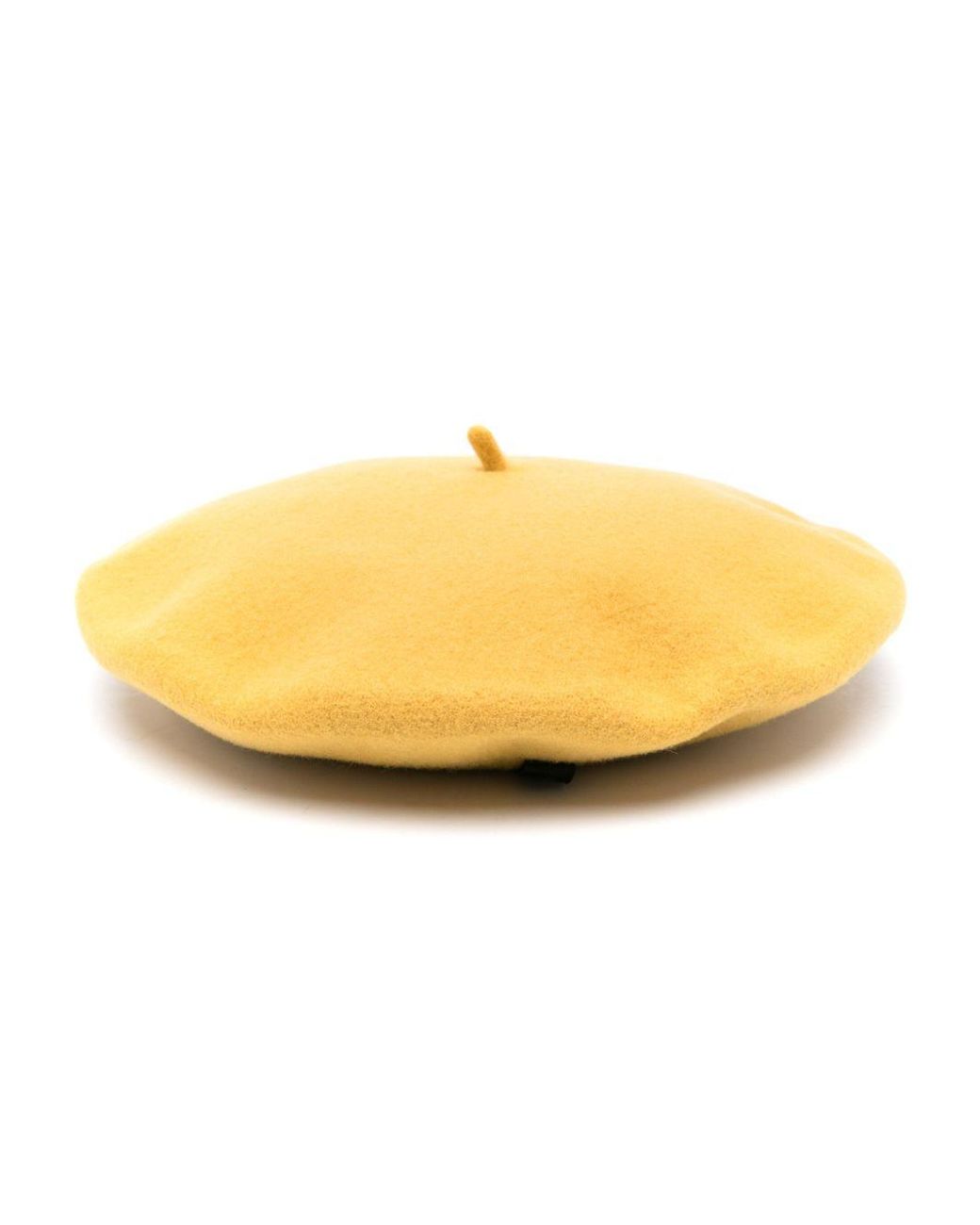 Borsalino Yellow Wool Basque Hat