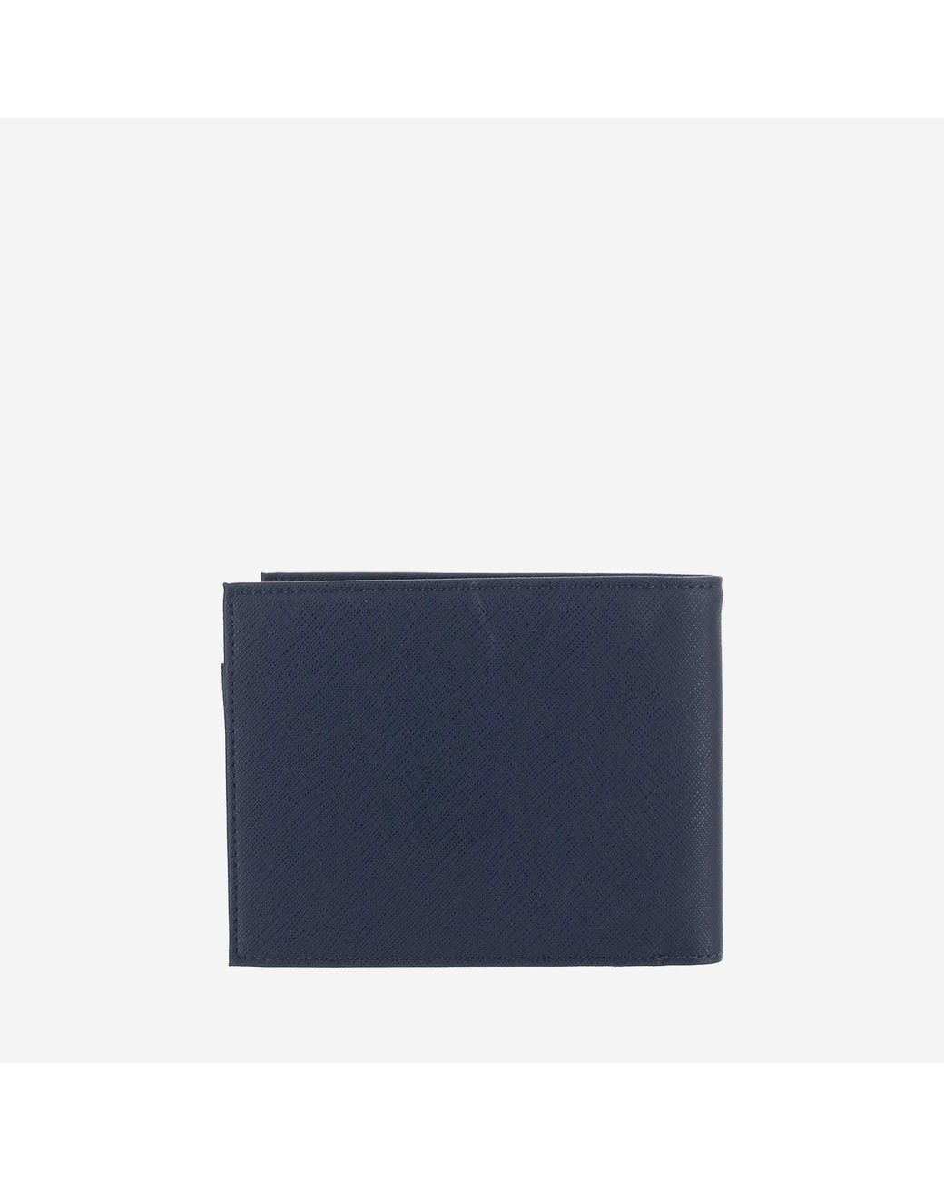 Emporio Armani Blue Wallets With Logo