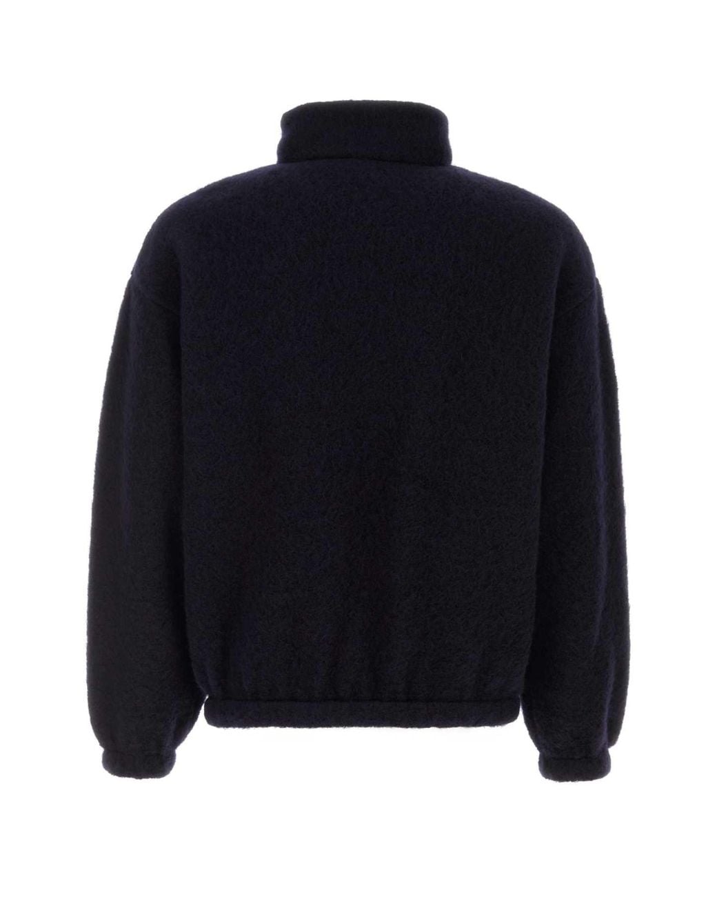 Jil Sander Blue Wool-Blend Crewneck Sweatshirt