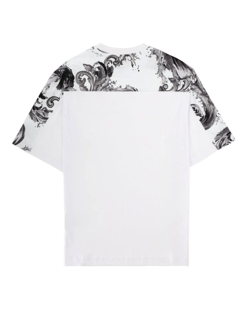 Versace Jeans Couture White T Shirt Con Placca Logo