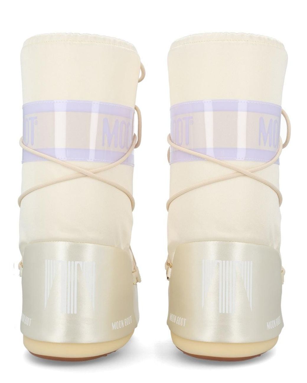 Moon Boot White Leather Boots