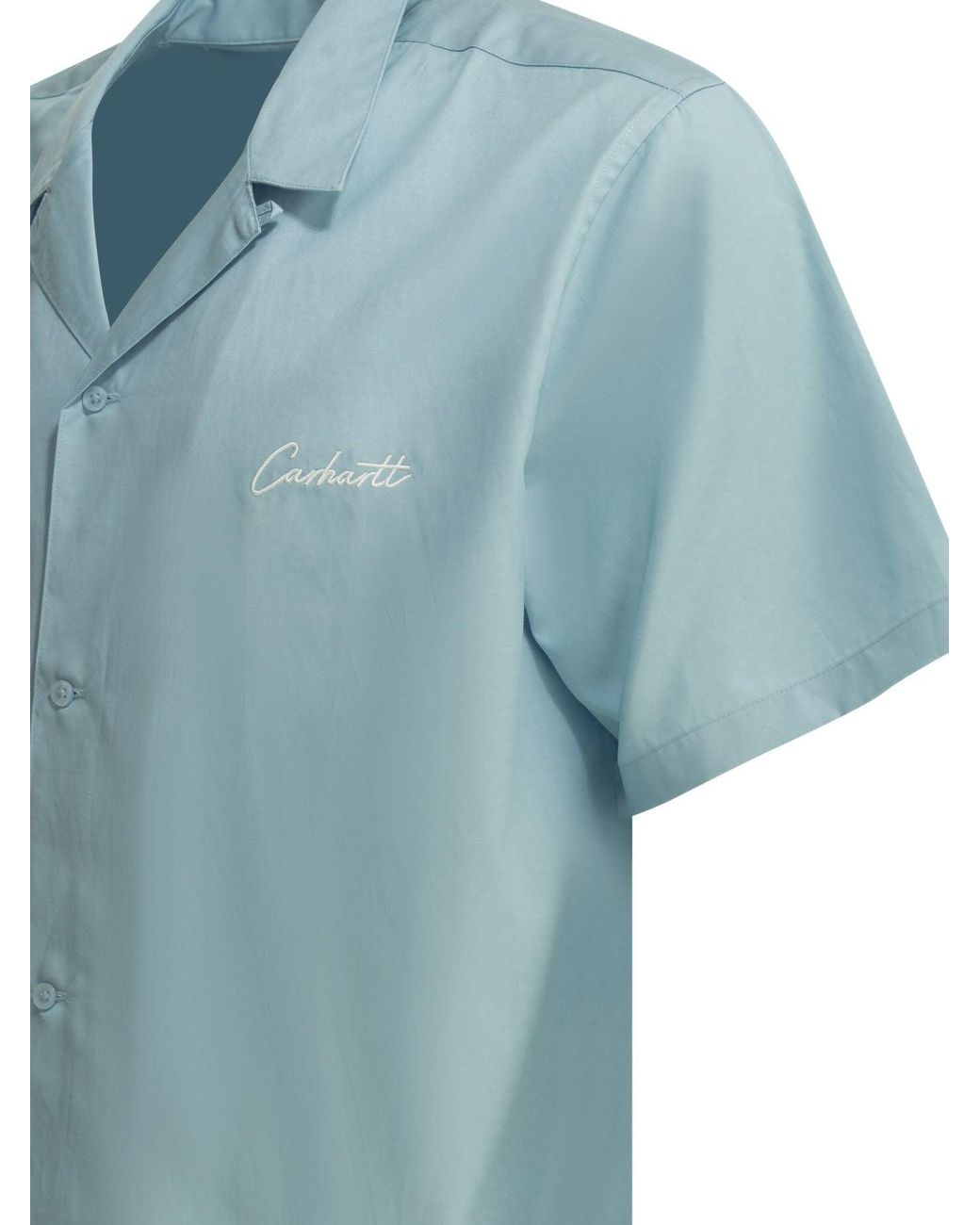 Carhartt Blue "S/S Delray" Shirt for men