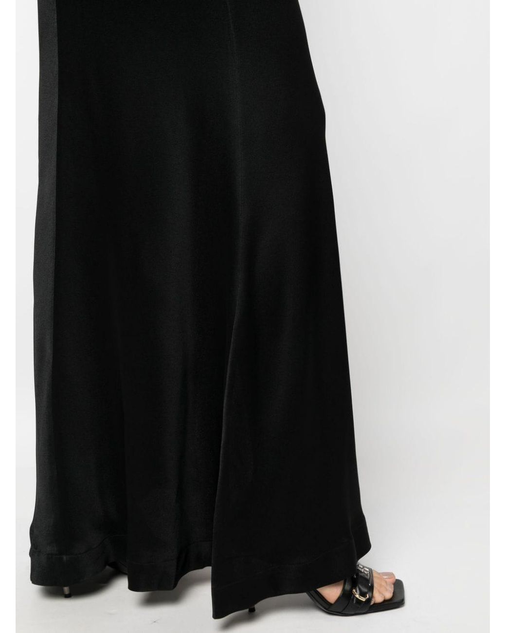 Blumarine Black Abito Raso Ins.Denim Clothing