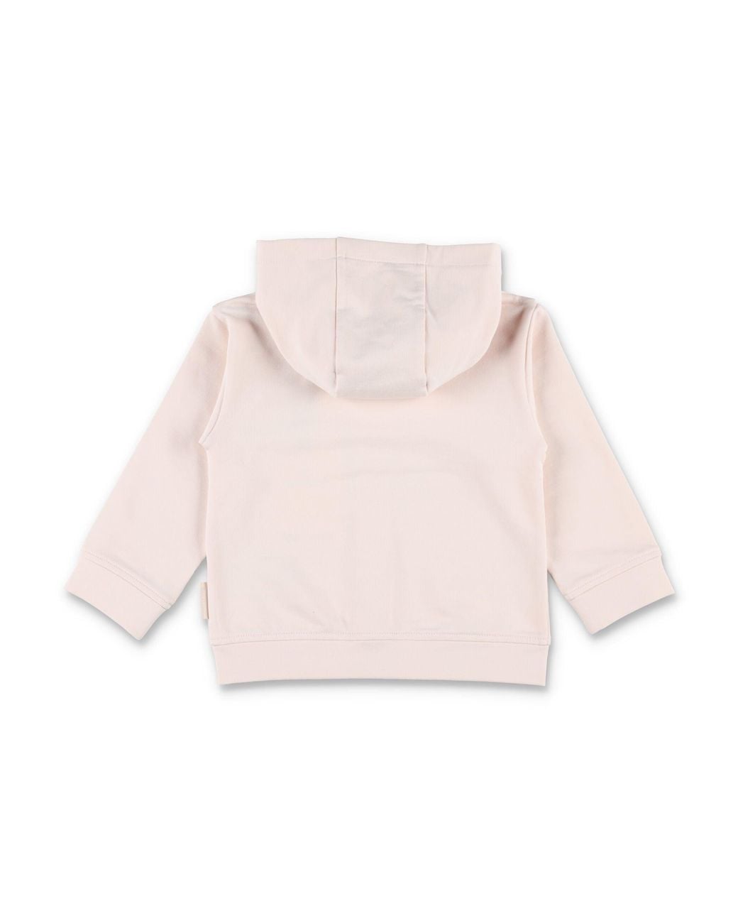 Moncler Pink Girl Brushed Cotton Zip Hoodie Set With Wide-Leg Trousers
