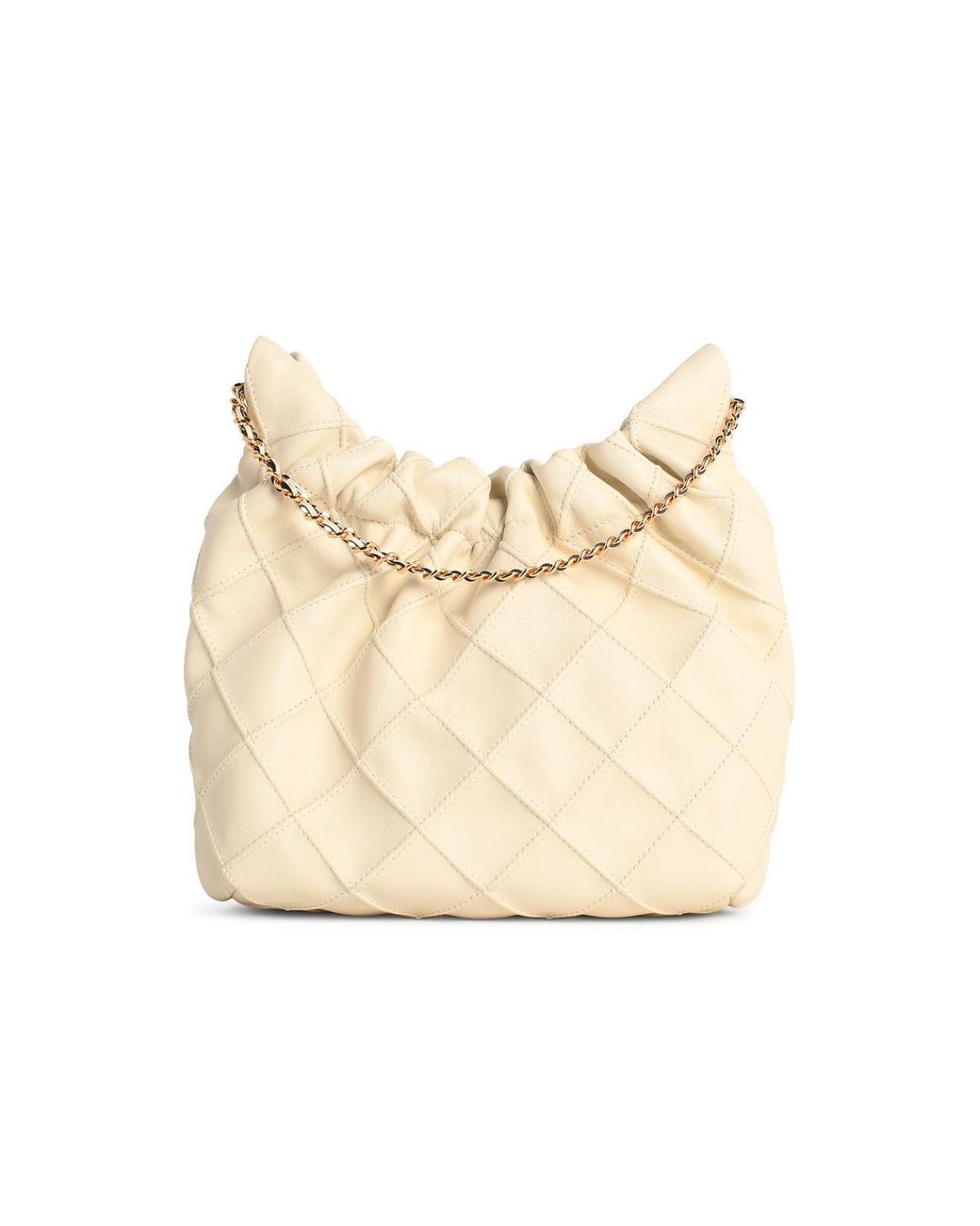 Tory Burch Natural 'Fleming' Lear Mini Bag