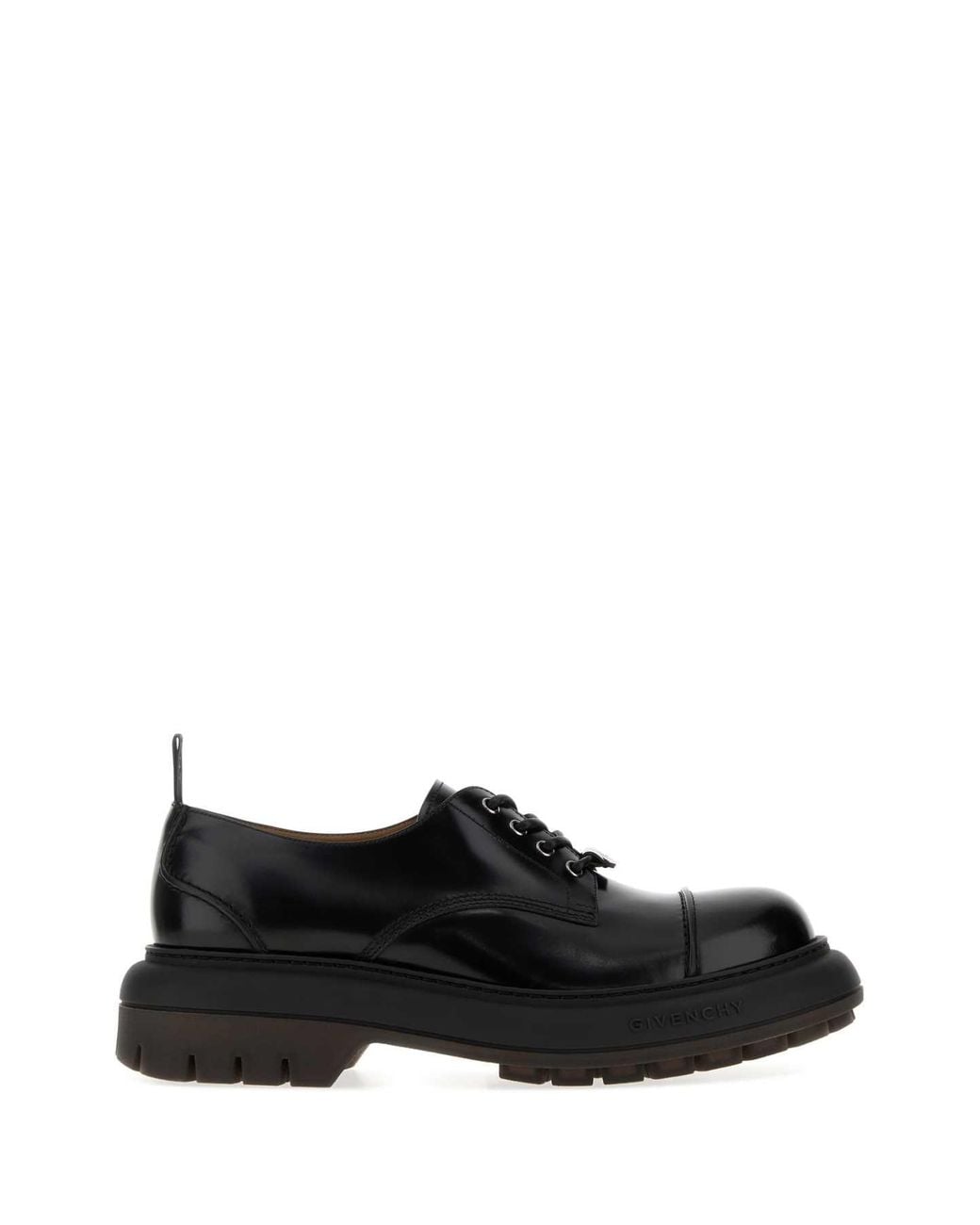 Givenchy Black Leather Cargo Lace Up Shoes