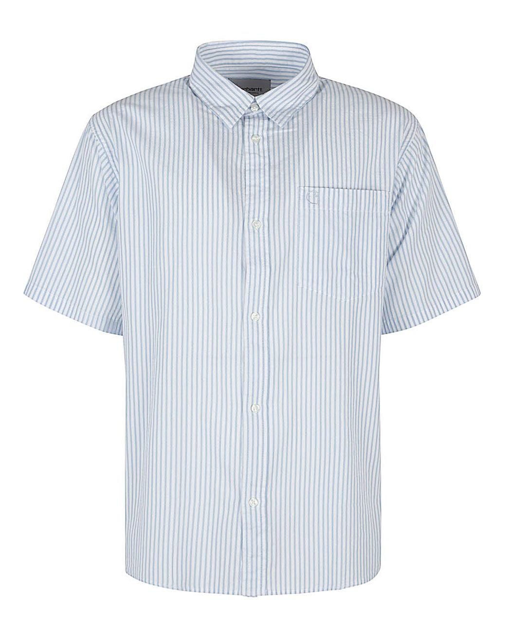 Carhartt Blue Cotton Shirt for men