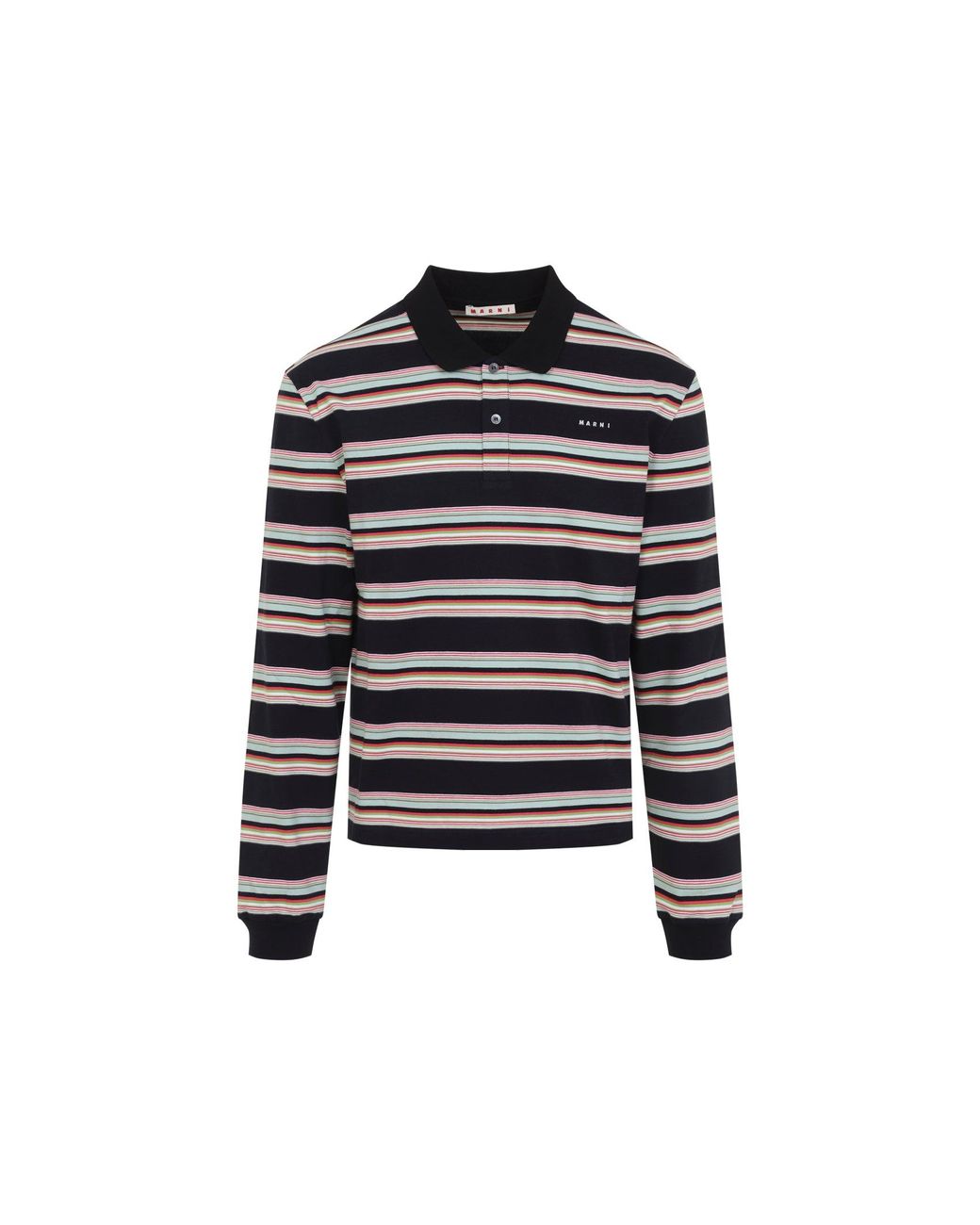 Marni Black Cotton Polo