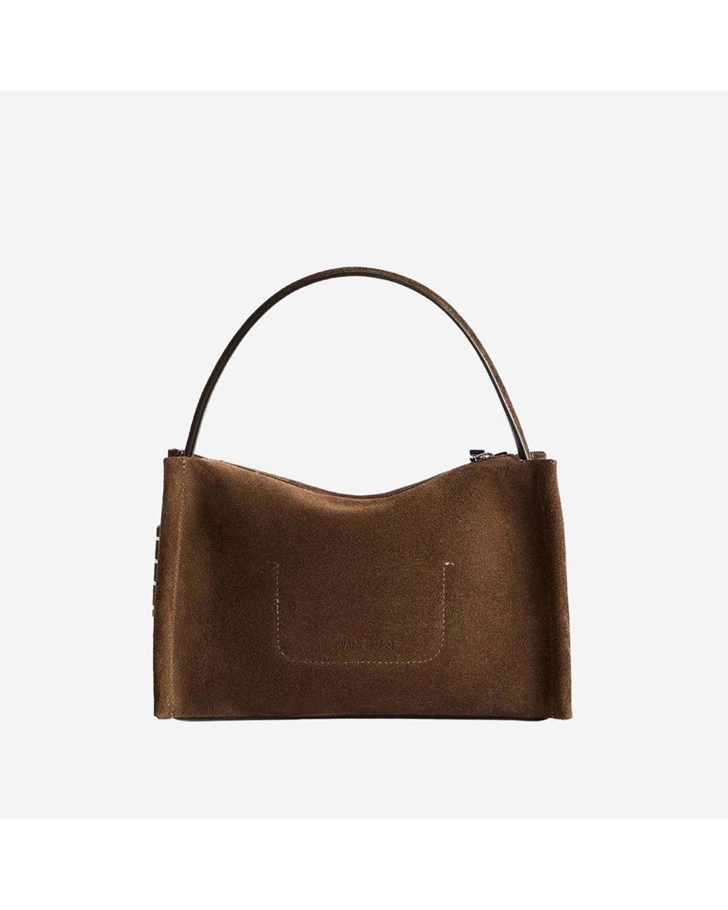 J.W. Anderson Brown Small Suede Loafer Bag