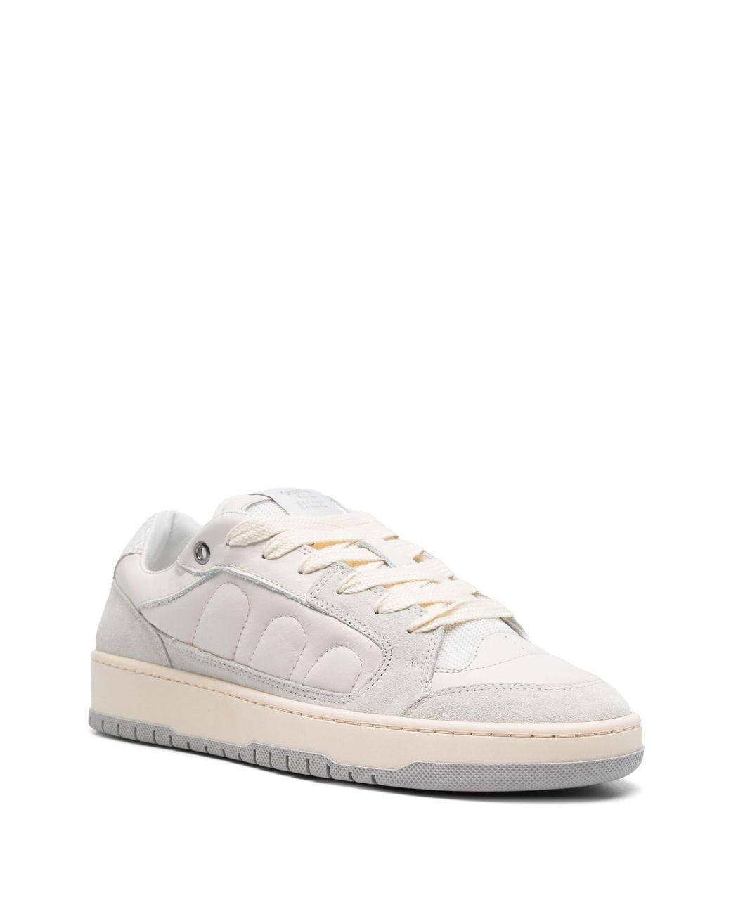 Santha White Calf Suede Leather Sneakers for men