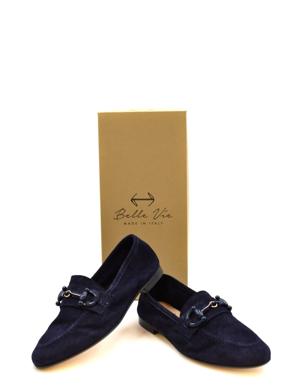 BELLE VIE Blue Moccasins