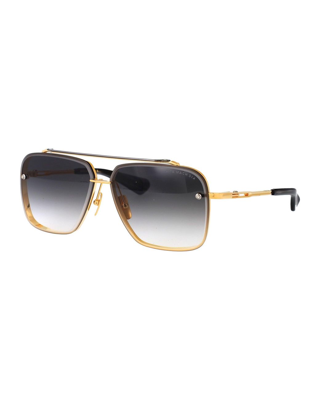 Dita Eyewear Black Aviator Sunglasses Dts121 01 Gld Blk