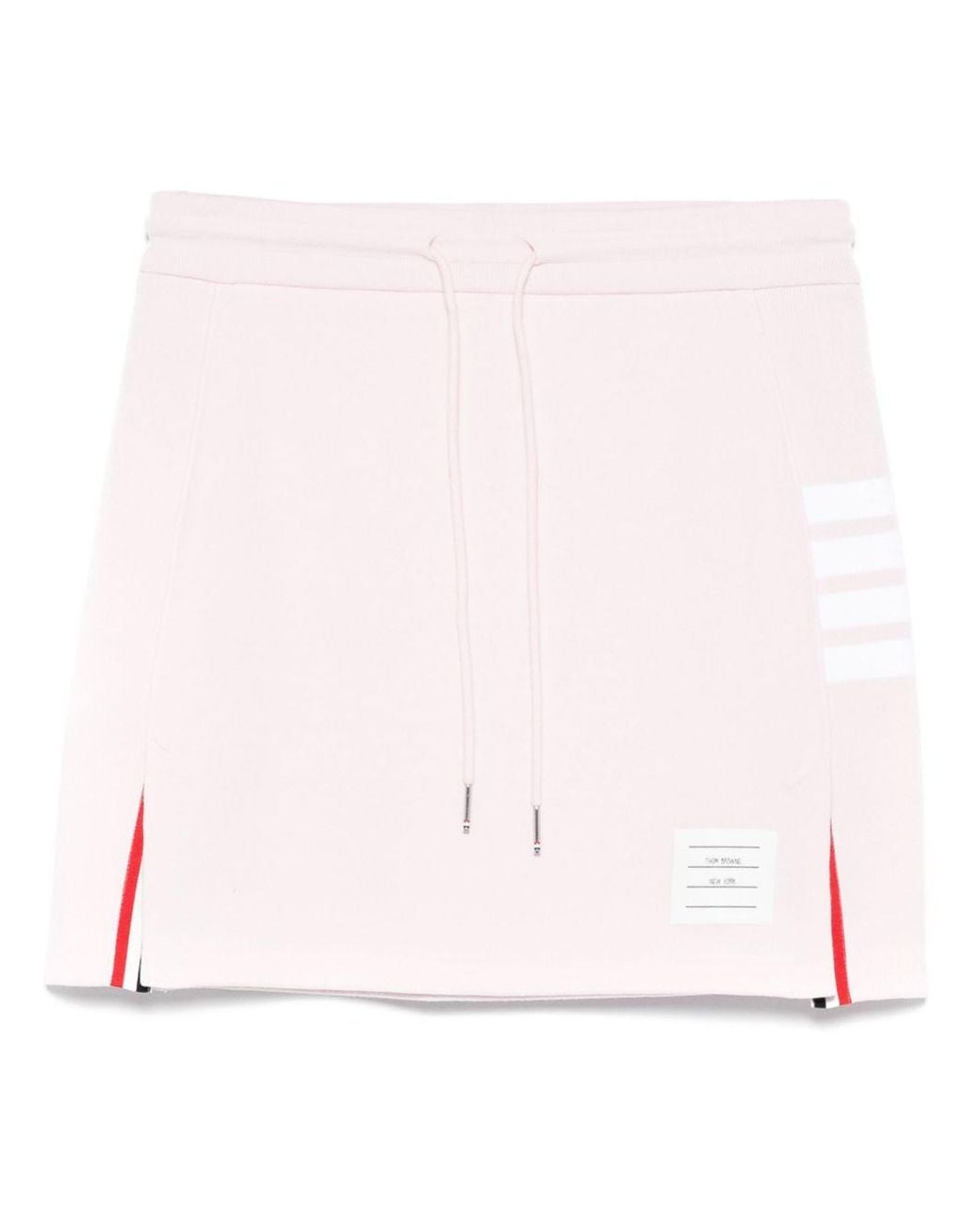 Thom Browne Pink 4Bar Cotton Mini Skirt
