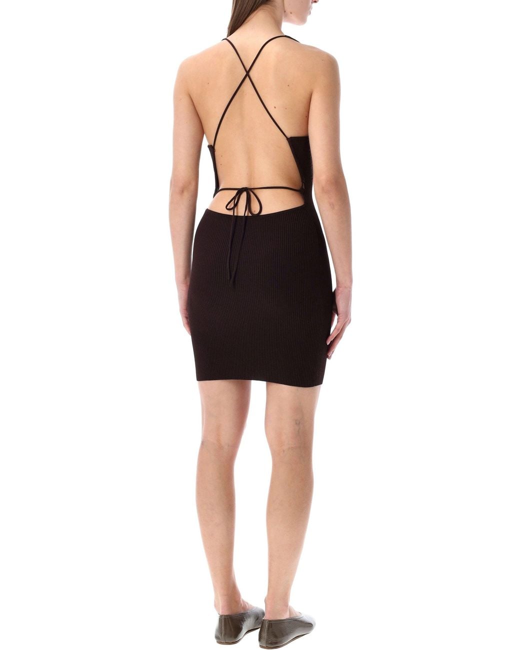 Sessun Black Sessùn Lameida Fitted Mini Dress