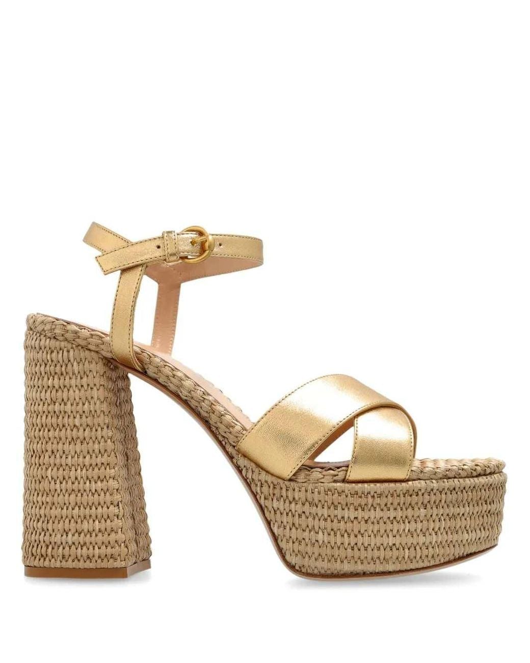 Gianvito Rossi Metallic Bebe 12Mm Sandals