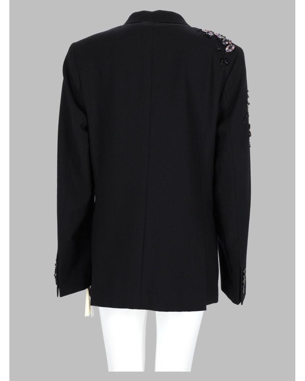 Dries Van Noten Black Wool Jacket For