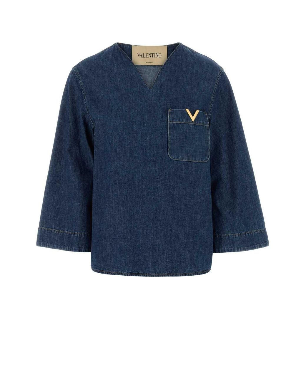 Valentino Garavani Blue Denim Blouse
