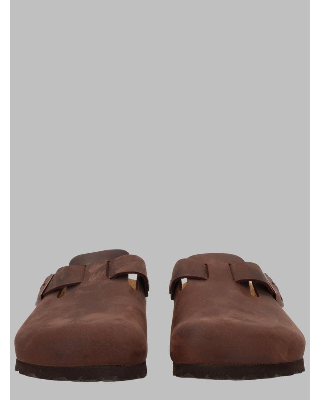 Birkenstock Brown Suede Footbed Sandals