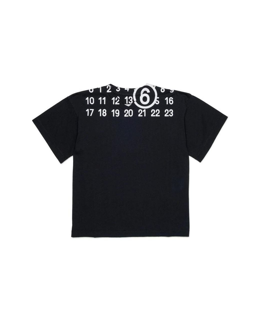MM6 by Maison Margiela Black T Shirt With Logo