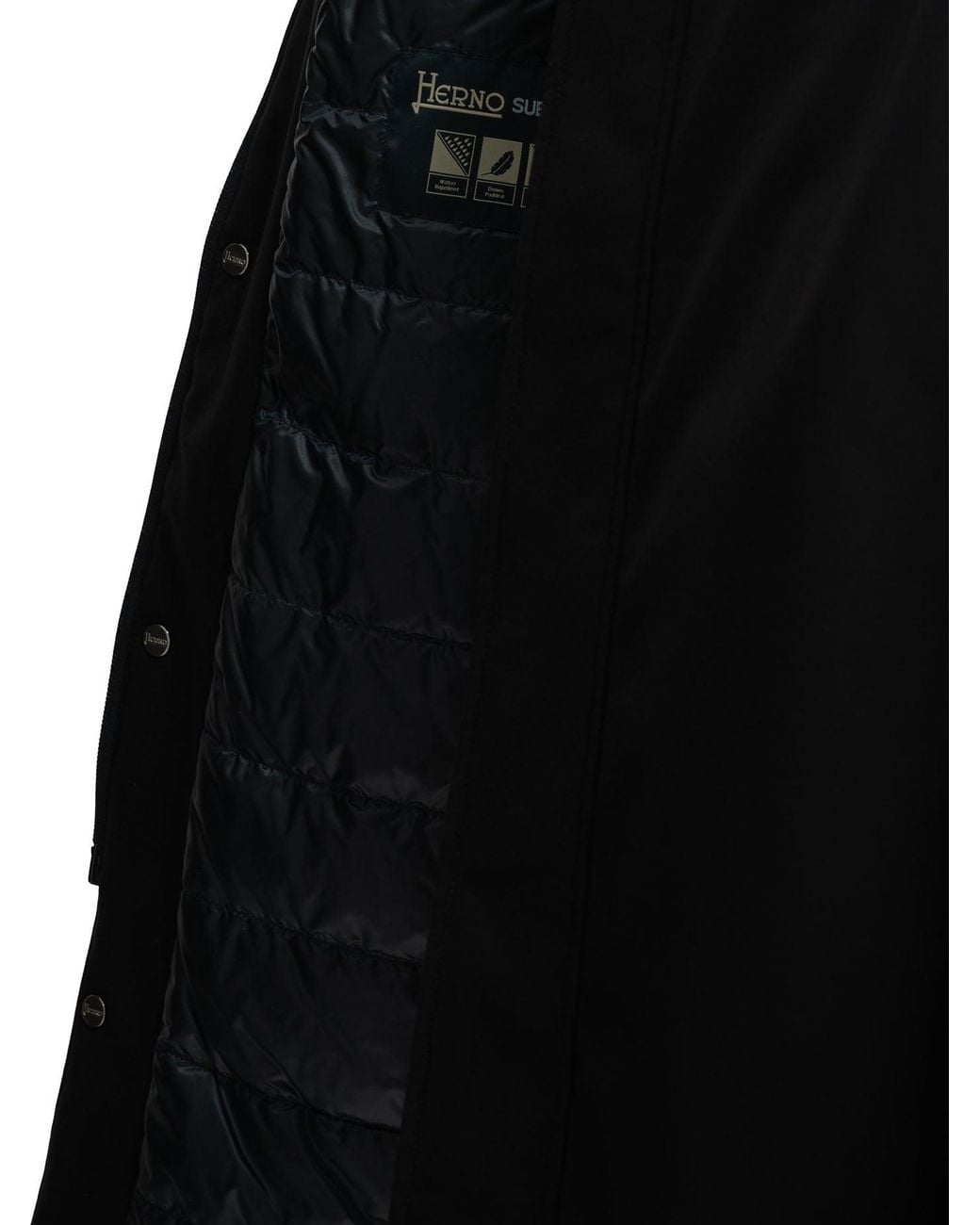 Herno Black Long Down Jacket
