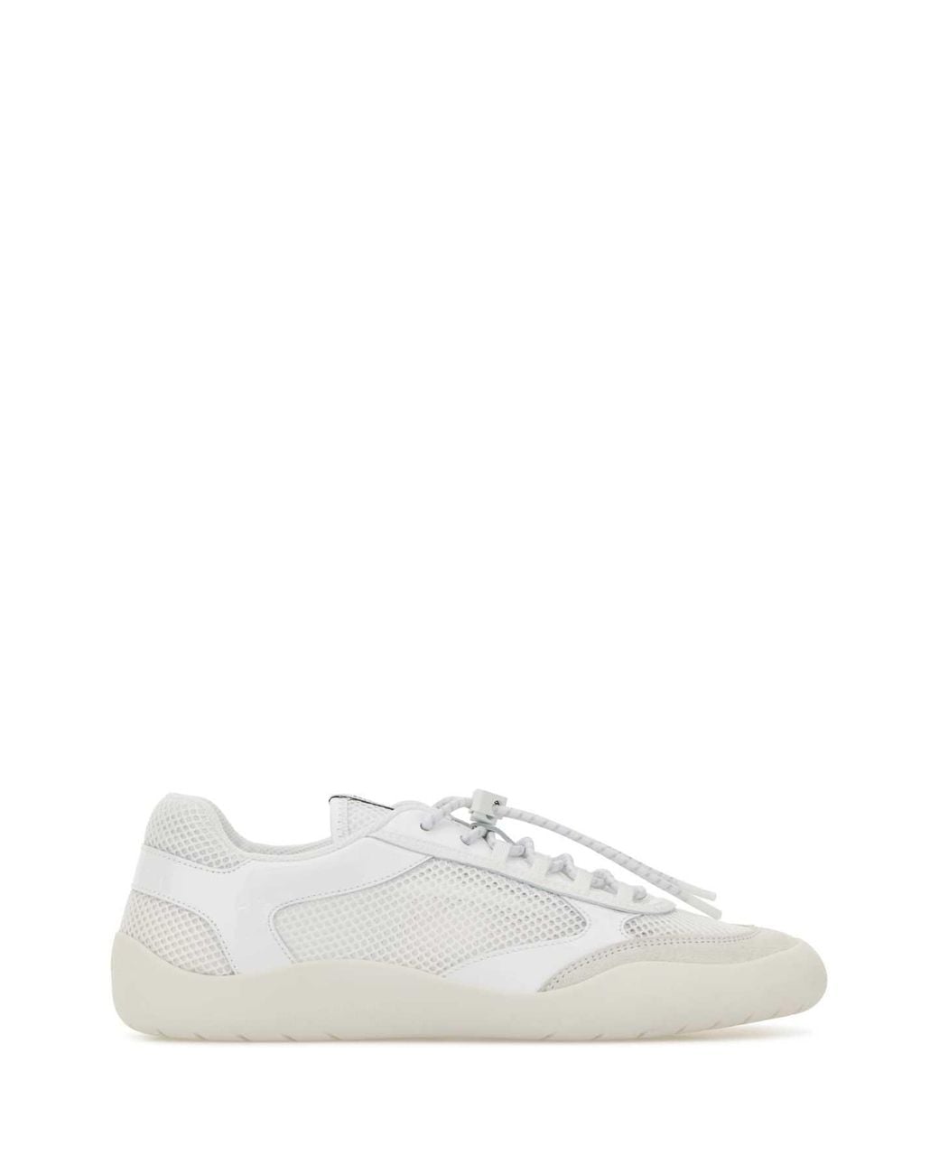 Prada White Laced Shoes