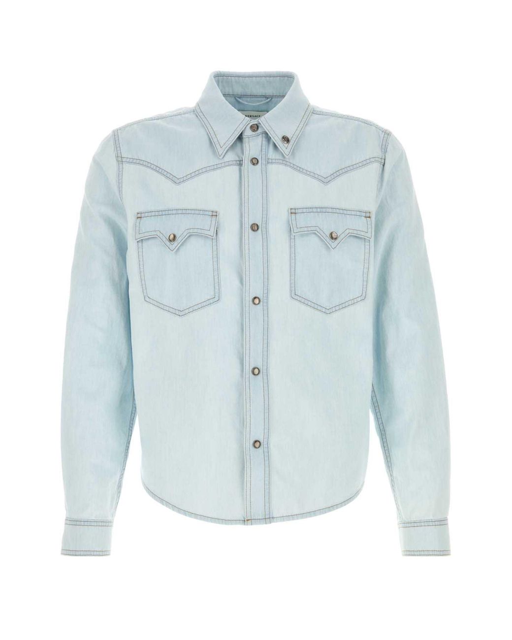 Versace Blue Regular Shirt for men