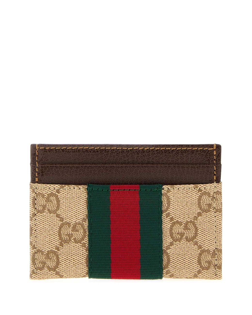 Gucci Multicolor Gg Canvas Card Holder