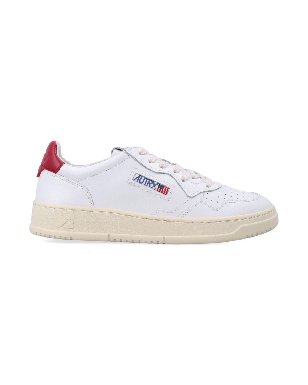 Autry White Medalist Low-Top Sneakers