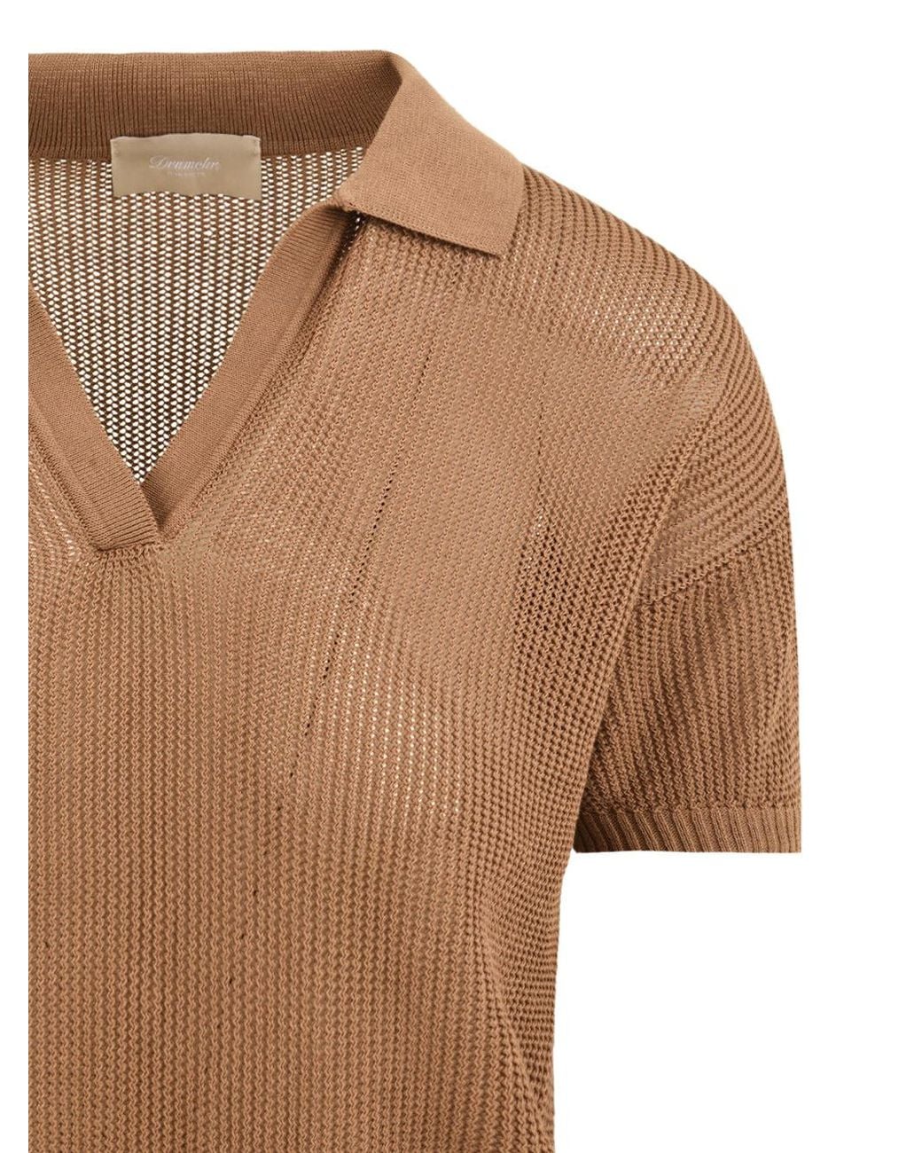 Drumohr Brown T Shirts And Polos