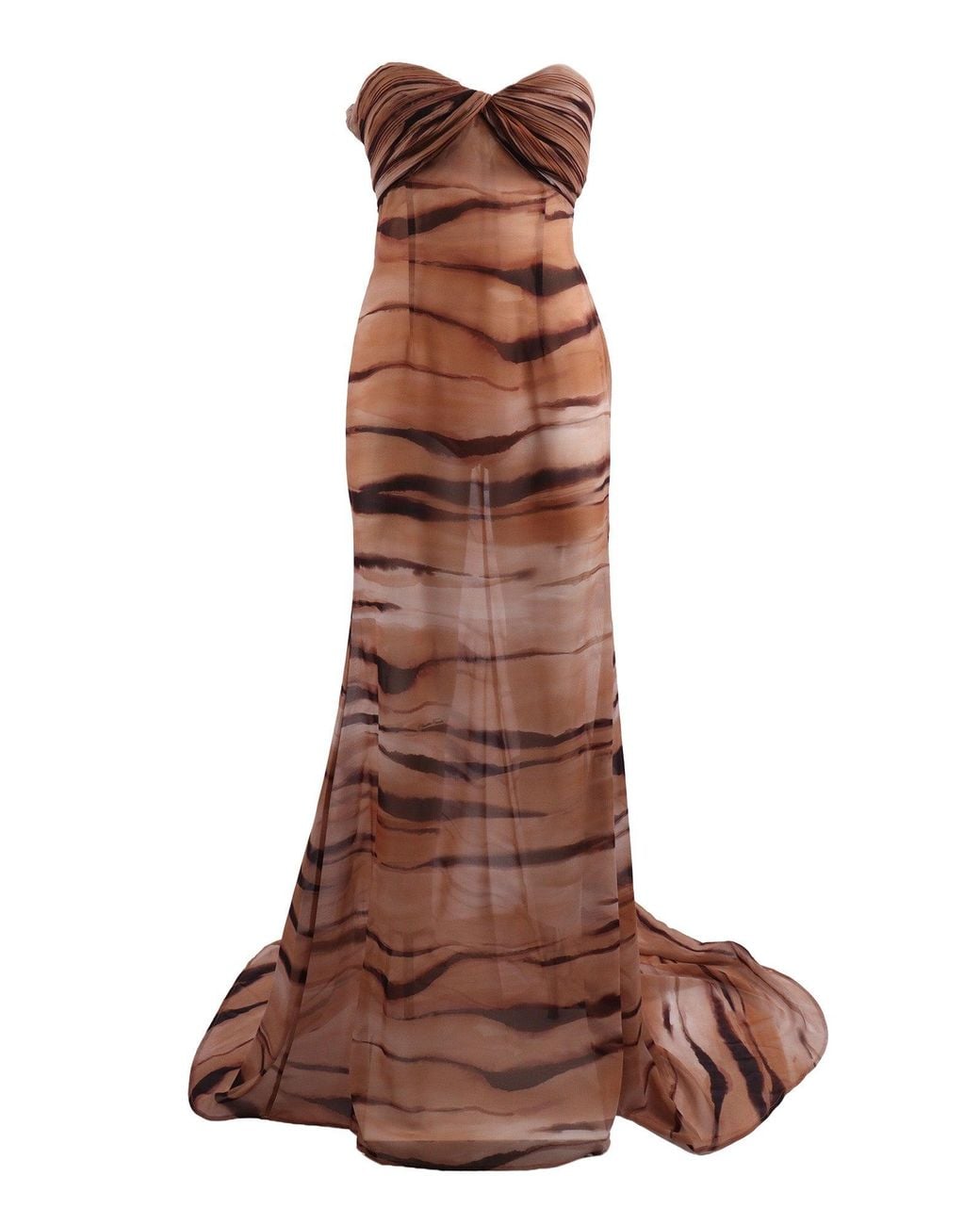 Elisabetta Franchi Brown Gowns