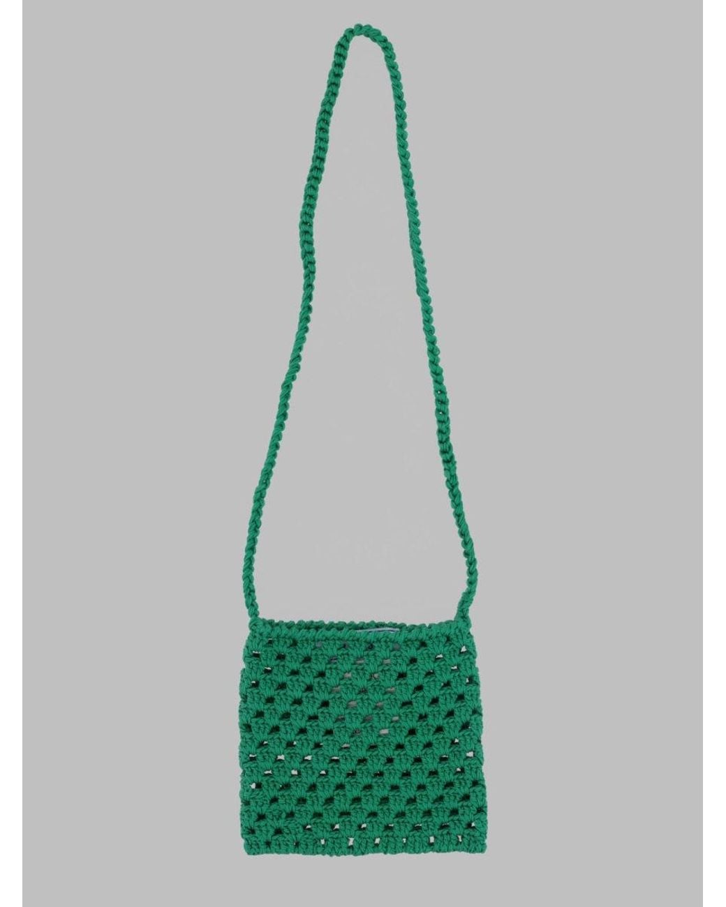 Mi.mi.sol. Green Mini Cotton Handbag For Girls