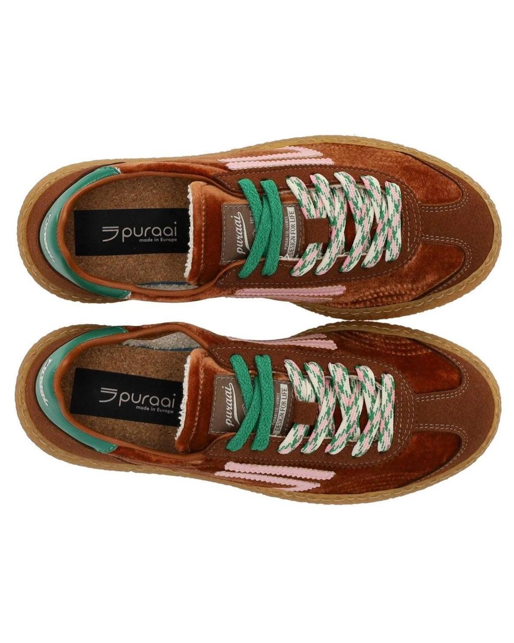PURAAI Brown 6.01 Xs Velvet Sneaker
