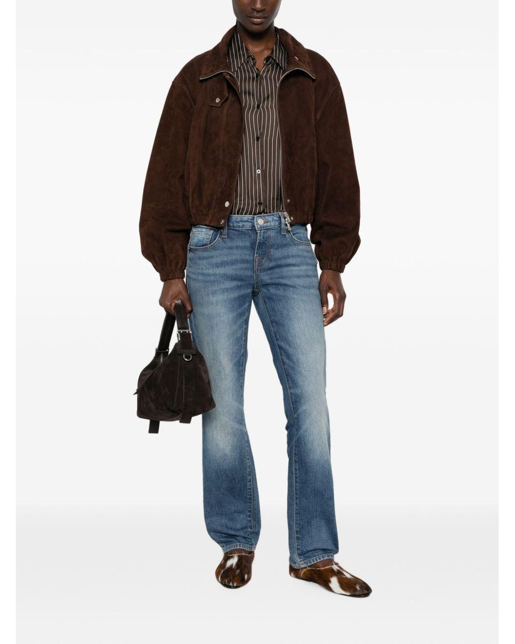 Seven7 Blue Low Cigarette Denim Jeans