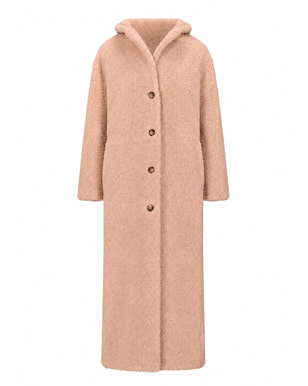 LA ROSE Natural Cappotto Montone Lungo Reversibile