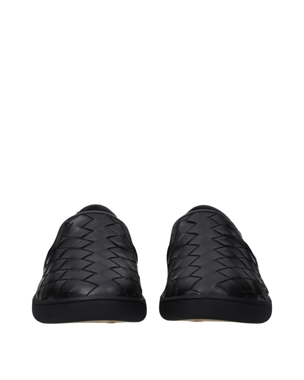 Bottega Veneta Black Slip On Leather