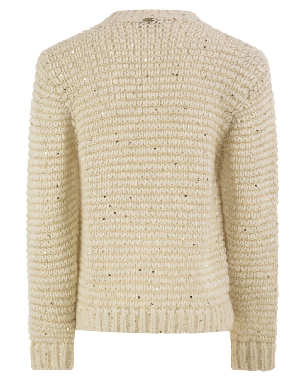 Herno Natural Alpaca-Blend Jumper With Sequins
