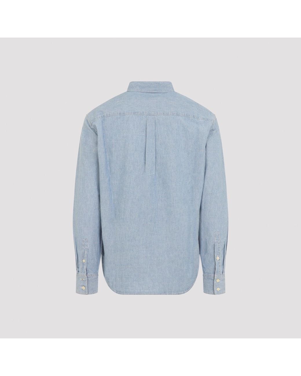 Céline Blue Loose Cotton Shirt
