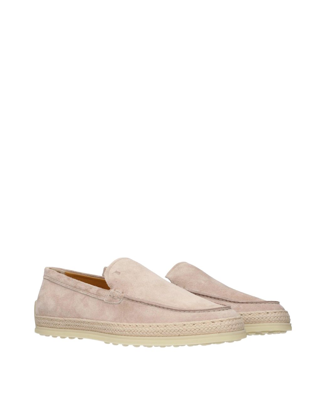 Tod's Natural Moccasins Suede
