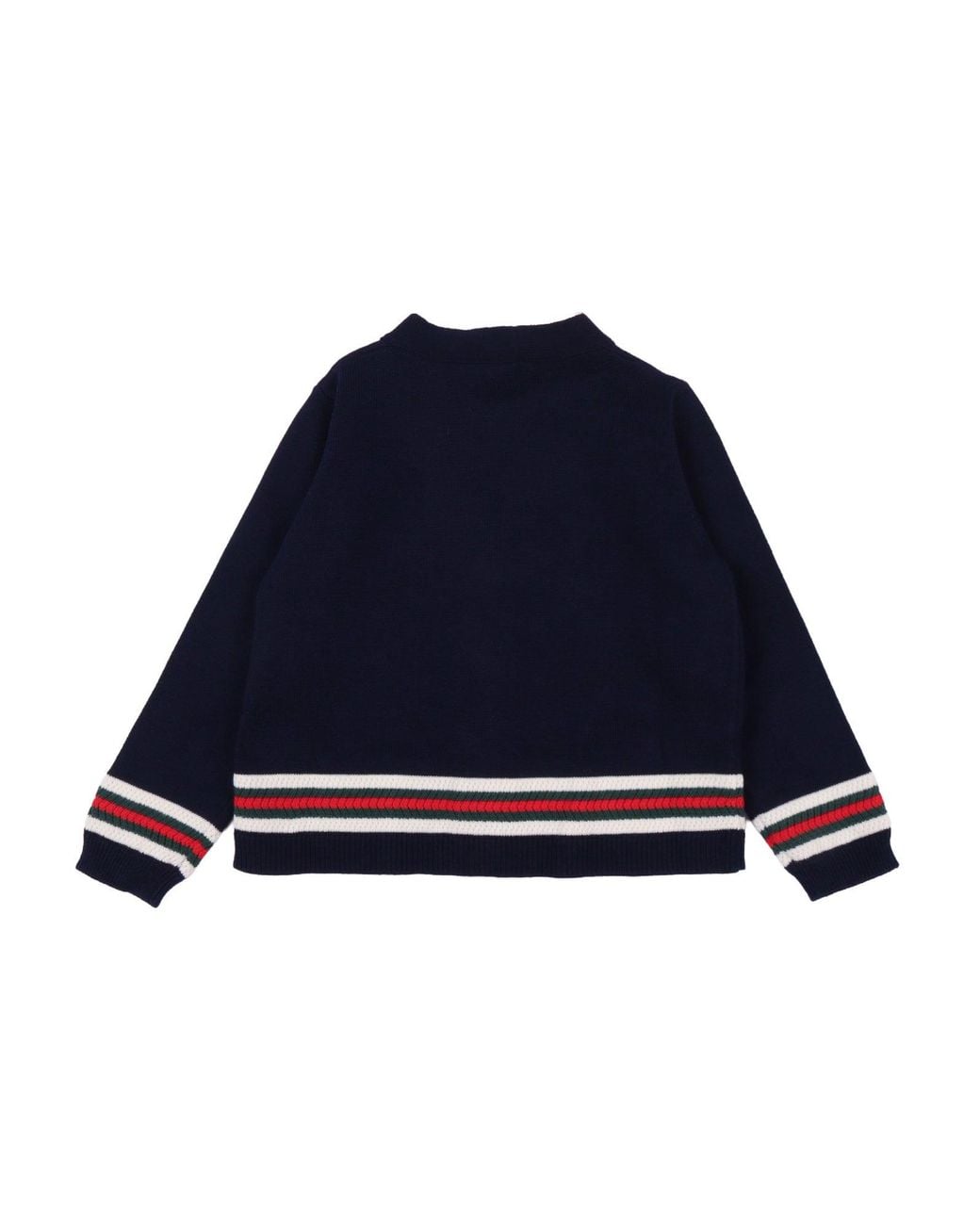Gucci Blue B L/S Cardigan Co Plain St W/W