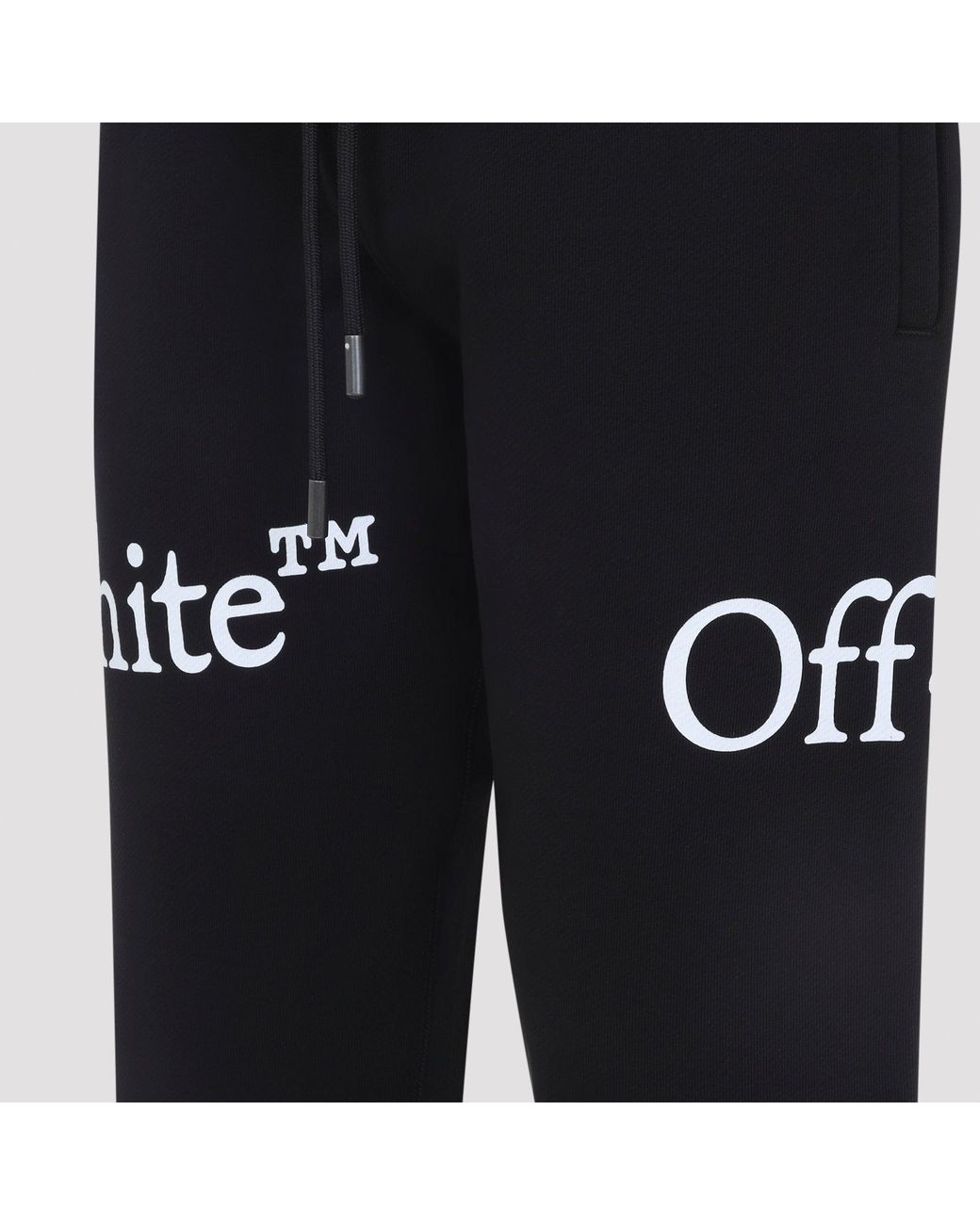 Off-White c/o Virgil Abloh Black Bookish Scarf Cuffed Sweatpants for men