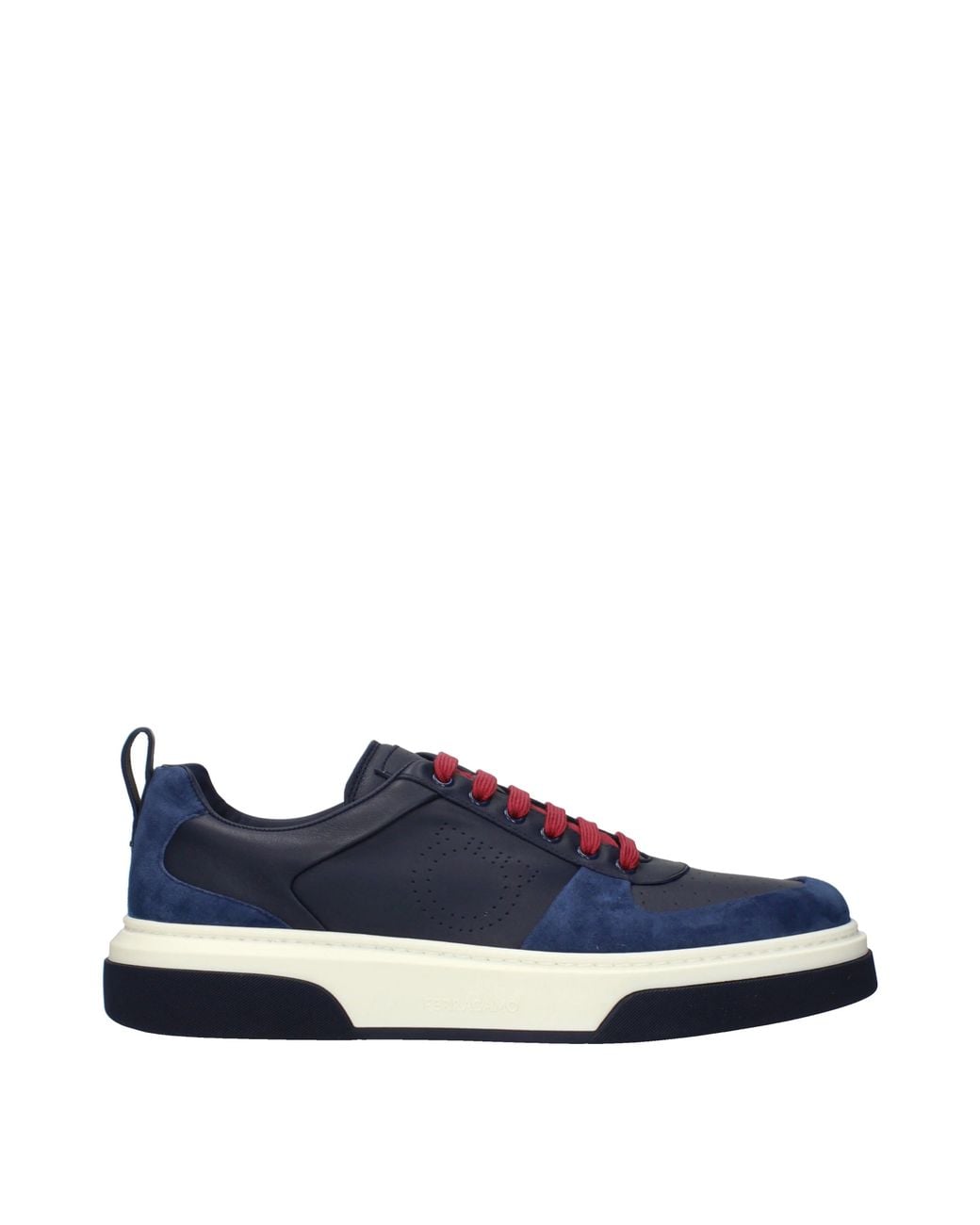Ferragamo Blue Ferragamo Cassina Gancini Low-Top Sneakers for men