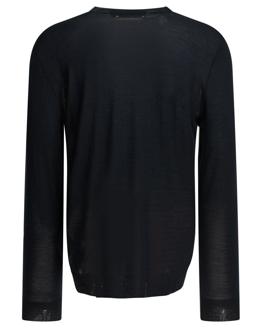 Golden Goose Deluxe Brand Blue Wool Crew Neck Sweater